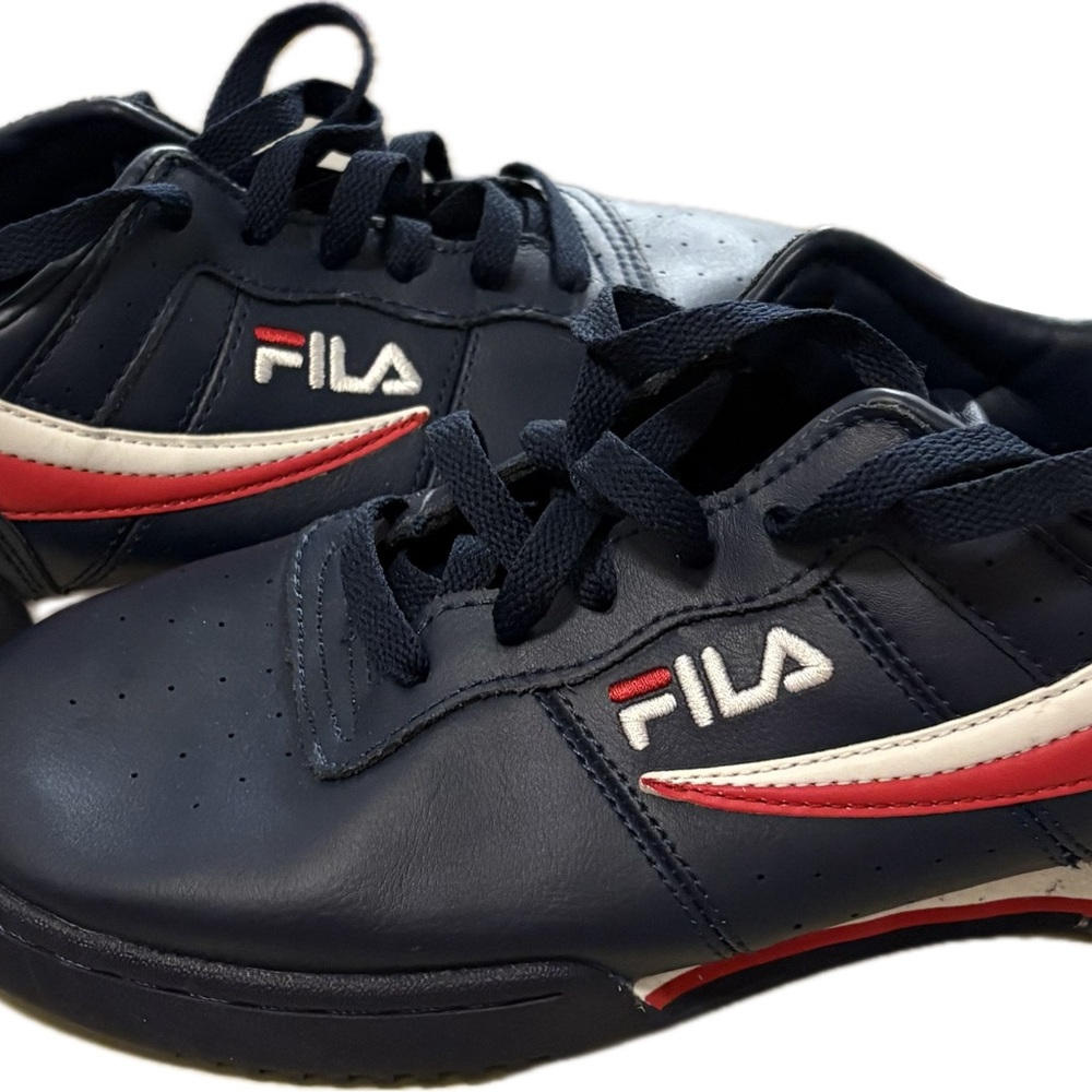 Fila Dark Blue Shoes with Red and White Details